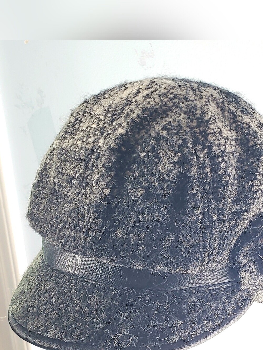 Tweed Newsboy Baker Boy Cabbi Street Cap Side Decorative Flower Boucle Fall OS - Picture 8 of 13